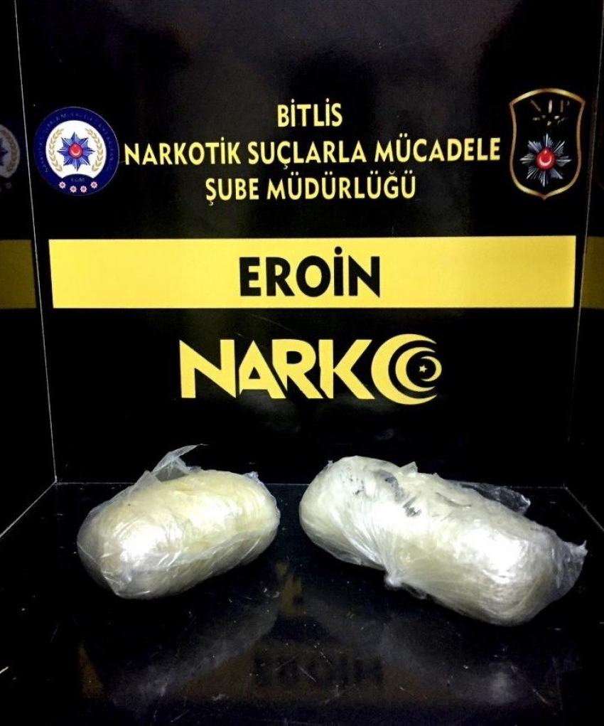 Bitlis’te 1 kilo eroin ele geçirildi