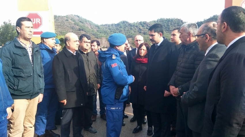 Bakan Kurum kayıp Buse’nin arandığı noktada