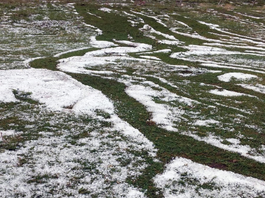 Ardahan’da dolu etkili oldu