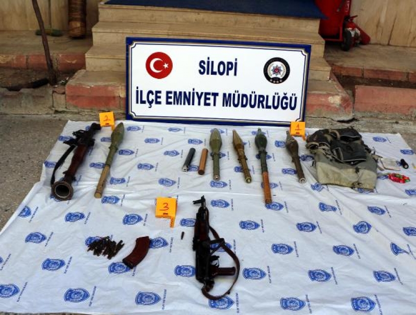 Silopi'de PKK'nın silah ve bombaları ele geçildi