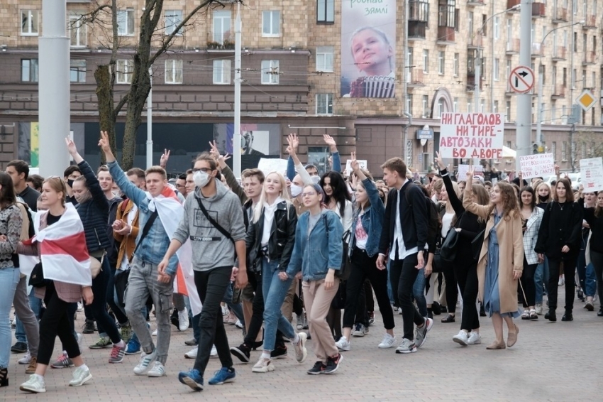 Belarus’ta bu kez öğrenciler sokağa çıktı