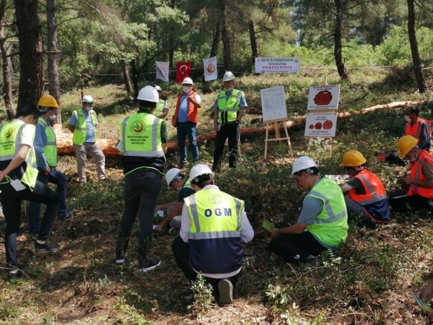 Çiçeği burnunda ormancılara kaliteli üretim eğitimi verildi