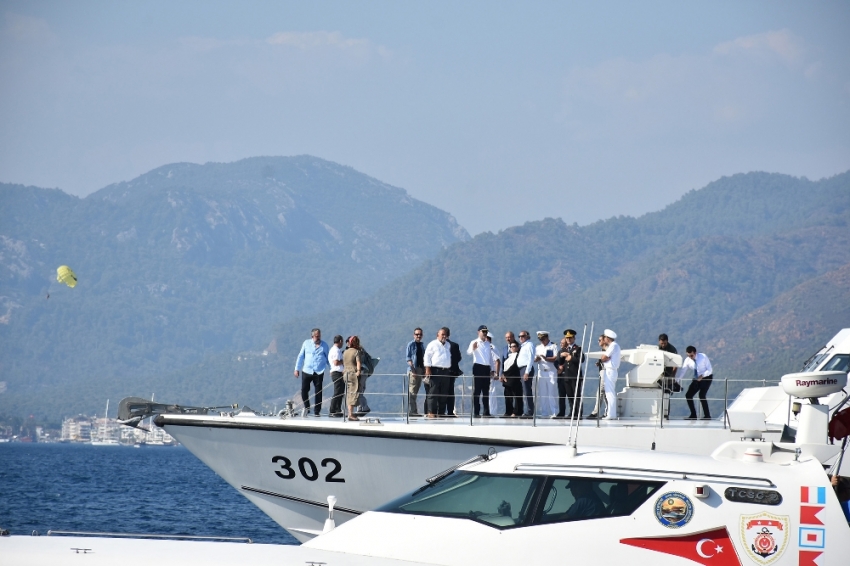 Bakan Kurum Marmaris Körfezini inceledi