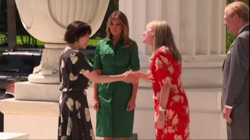 Melania Trump, Akie Abe ile tarih müzesini gezdi