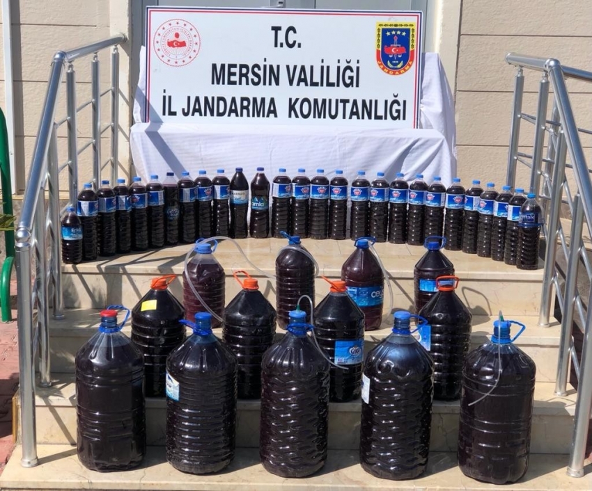 Mersin’de 200 litre sahte içki ele geçirildi