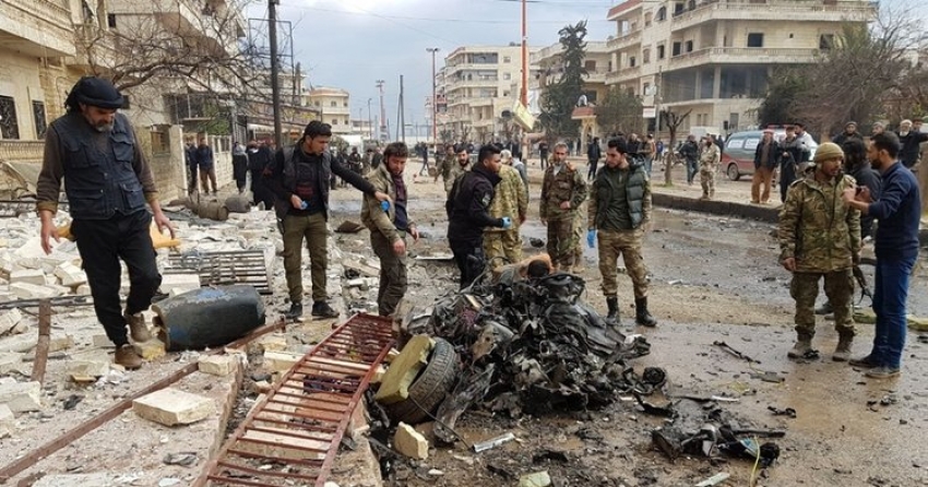 Teröristlerden Afrin'de kanlı saldırı