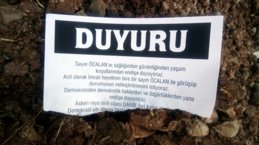 Türk bayrağı yakan terör yandaşları bu bildiriyle yakalandı