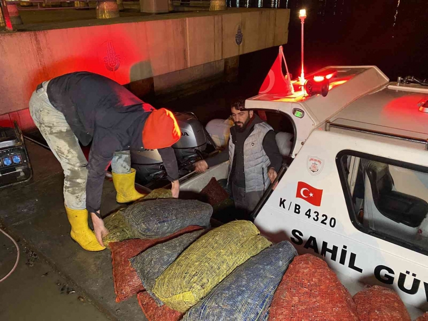 Kaçak midye avcılarına operasyon