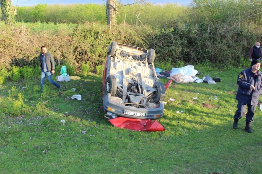 Samsun’da trafik kazası: 2 yaralı