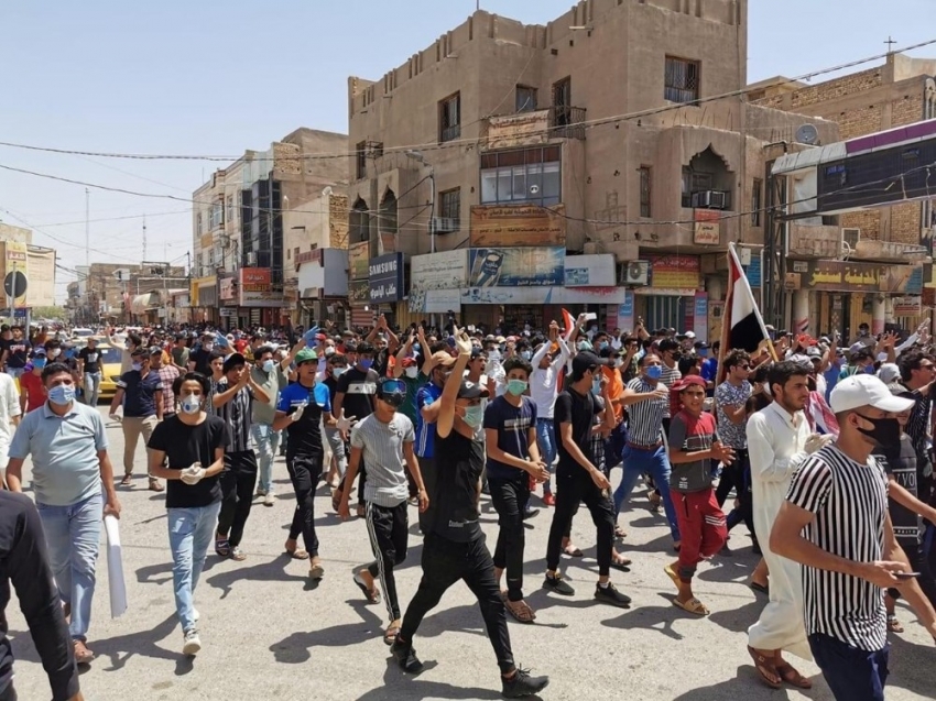 Sokağa çıkma yasağına rağmen protesto düzenlendi