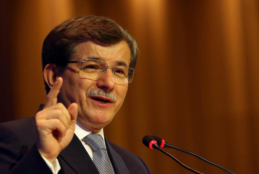 Davutoğlu konuşuyor