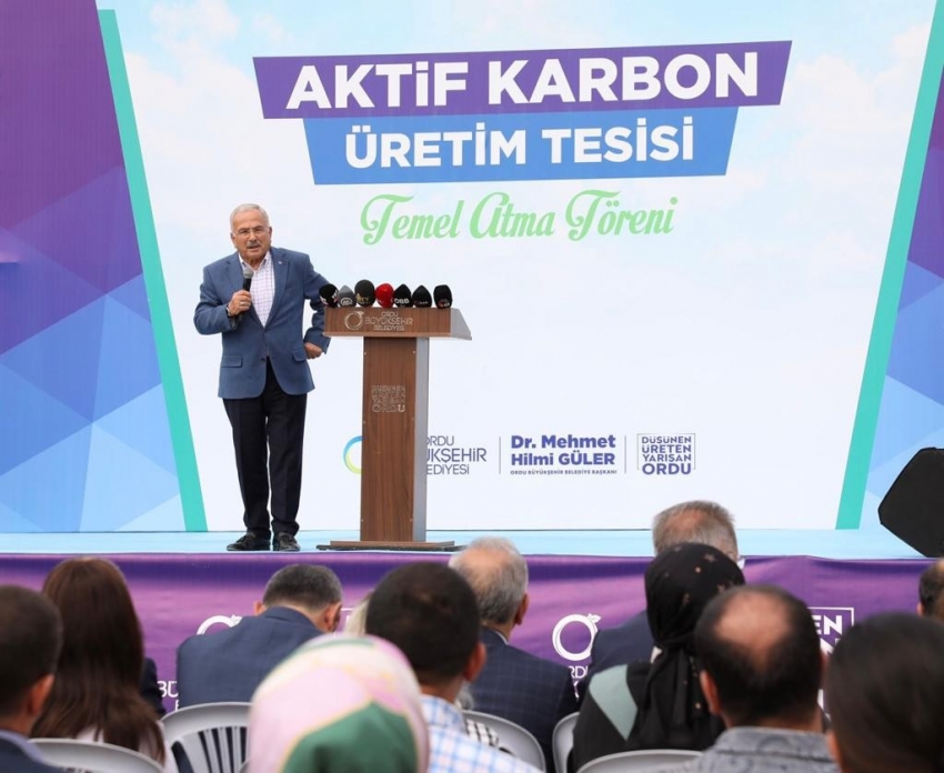 Fındık kabuğunun değerini 15 katına çıkartacak tesiste temel atıldı