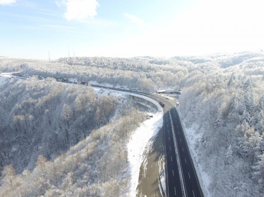 Bolu Dağı’nın havadan görüntüsü büyüledi