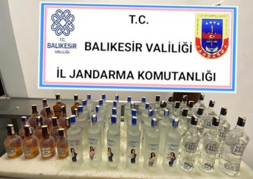 104 litre sahte içki ele geçirildi