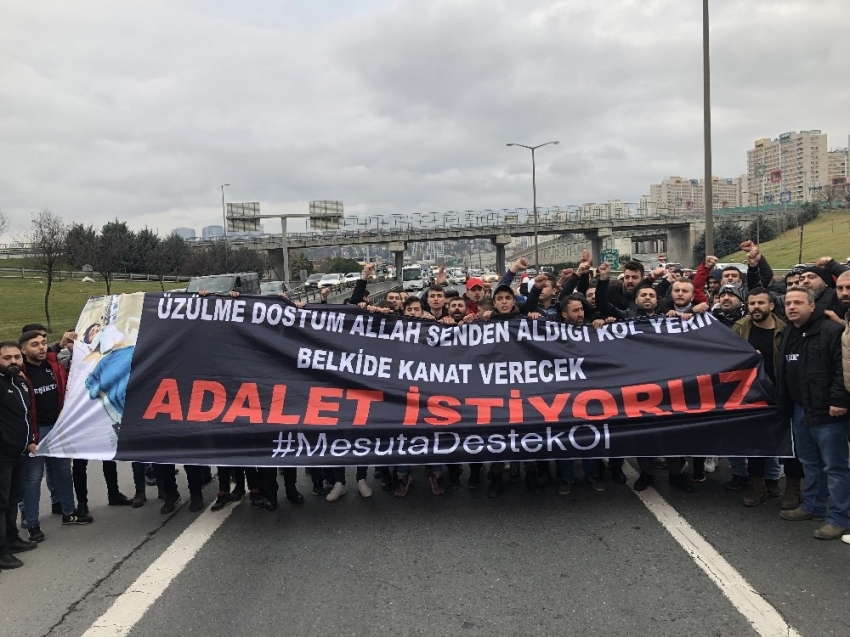 Yoğun bakımda hayat mücadelesi veren arkadaşları için TEM’i kapattılar