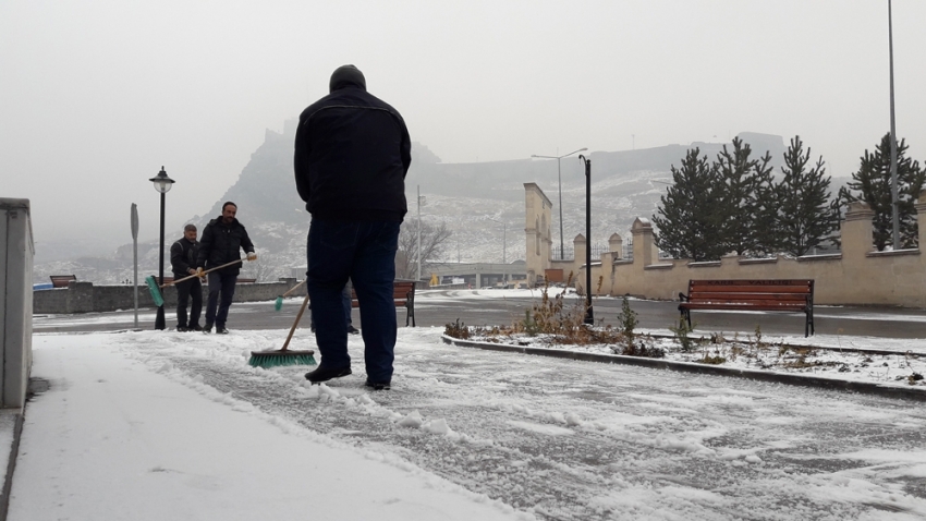 Kars’ta kar manzaraları