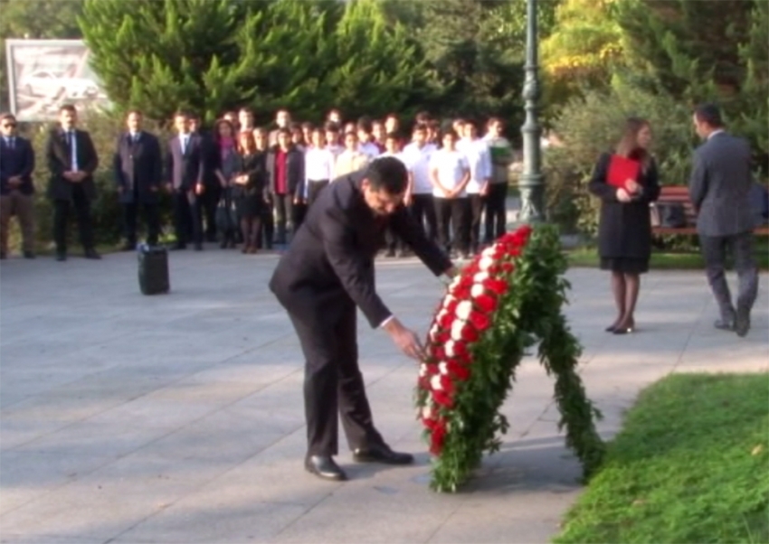 Büyük Önder Atatürk Azerbaycan’da anıldı