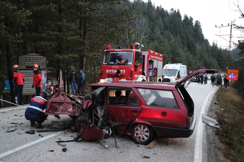 Bolu’da Tabiat Parkı yolunda kaza: 1 ölü, 2 yaralı