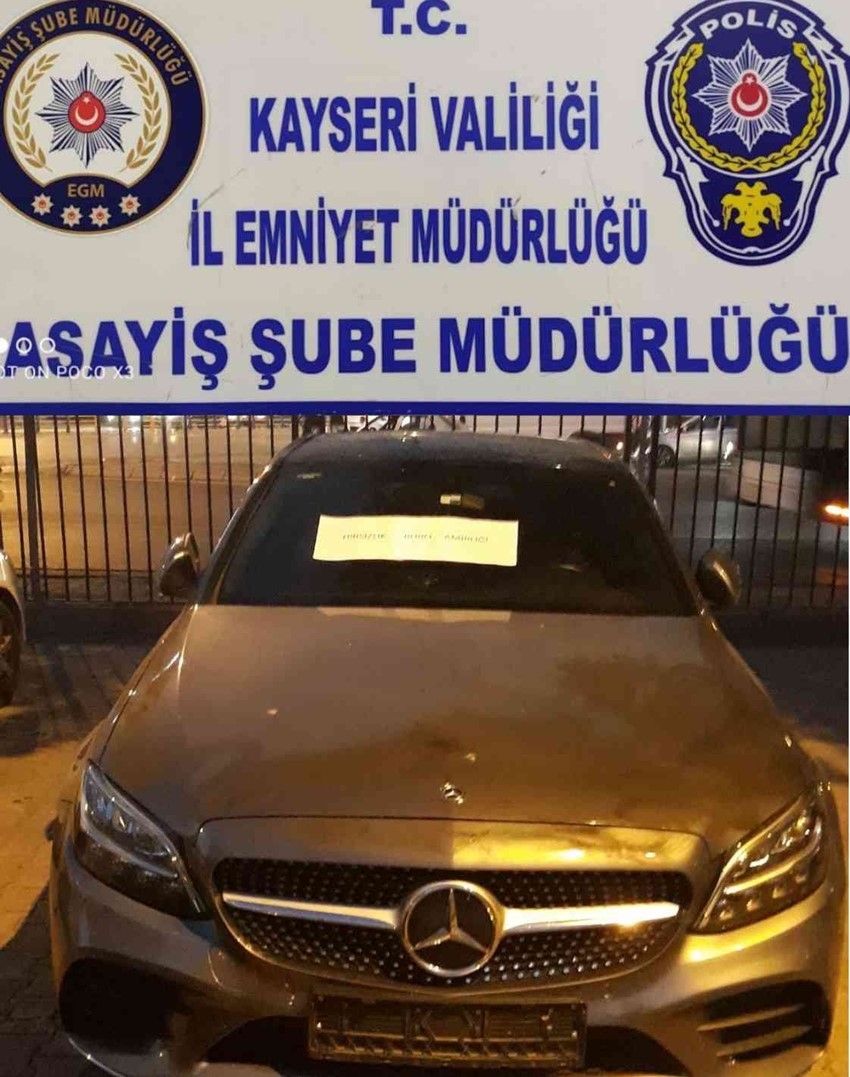 Çalınan milyonluk otomobil bulundu