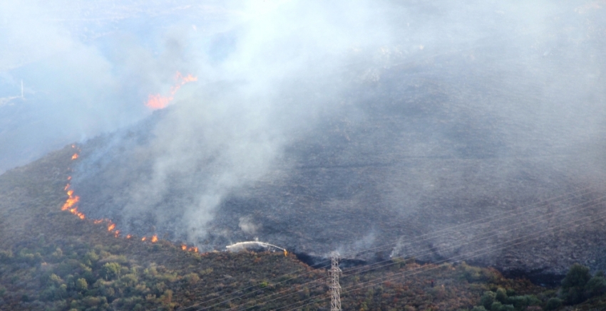 Bodrum’da korkutan yangın