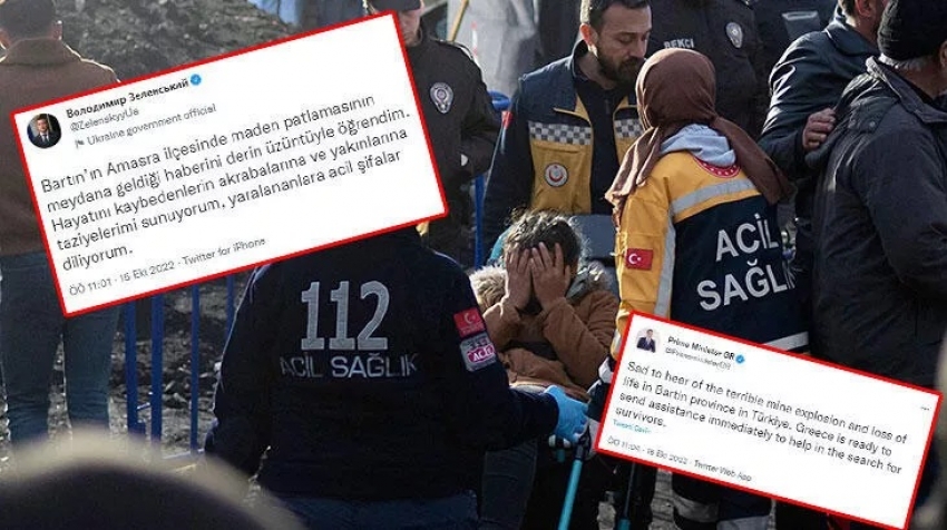 Türkiye'ye dünyanın dört bir yanından taziye mesajları 