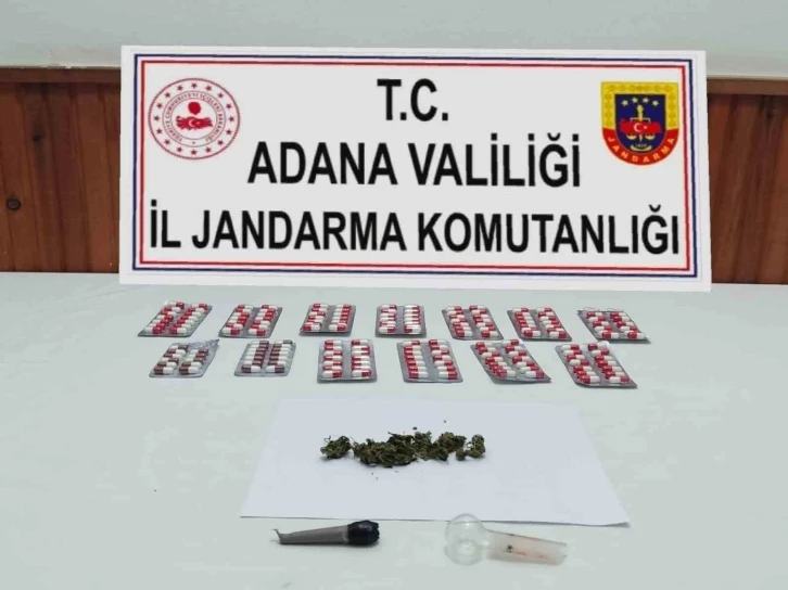 Adana’da 177 adet uyuşturucu hap ele geçirildi
