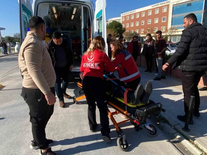 ADÜ merkez kampüste trafik kazası
