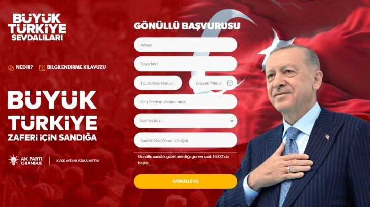 AK Parti İstanbul’dan vatandaşlara sandıklarda "gönüllü görev" daveti
