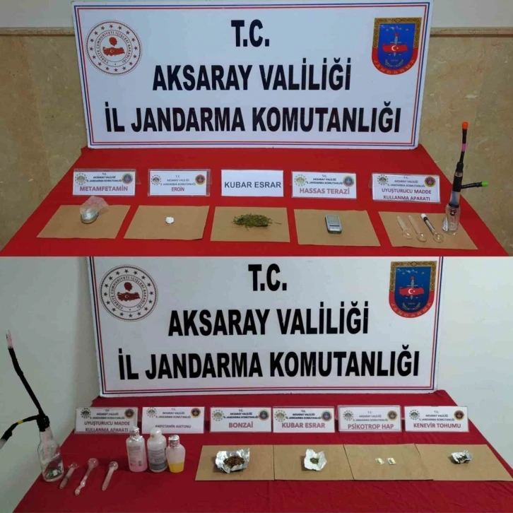 Aksaray jandarmadan uyuşturucu operasyonu: 3 gözaltı
