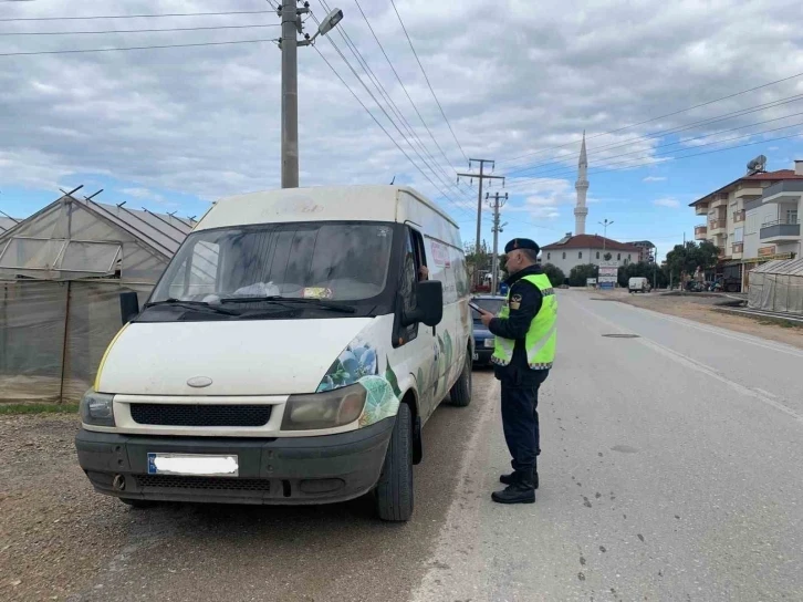 Alanya’da 17 araç trafikten men edildi
