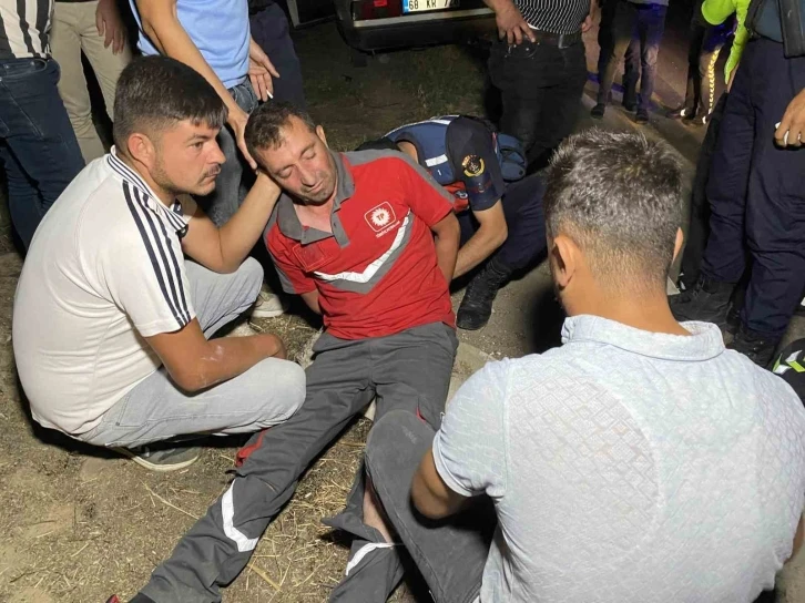 Alkollü sürücü önce polis aracında, sonra refüjde uyudu
