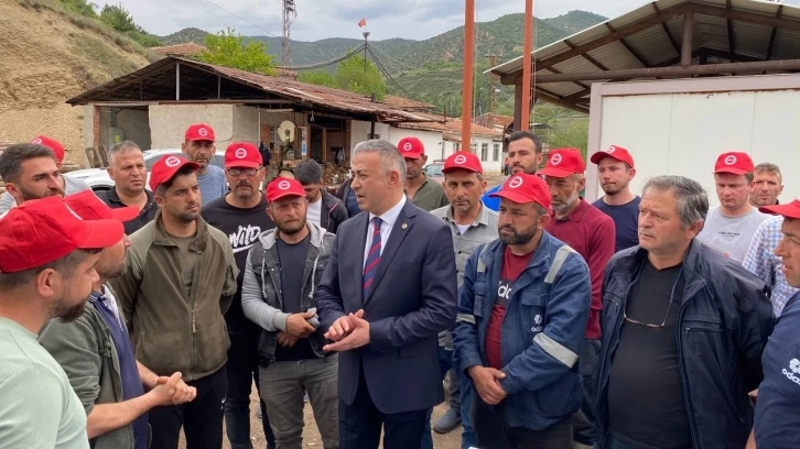 Alpagut Linyit kömür işletmesinde 88 işçi tarafından başlatılan eylem sürüyor
