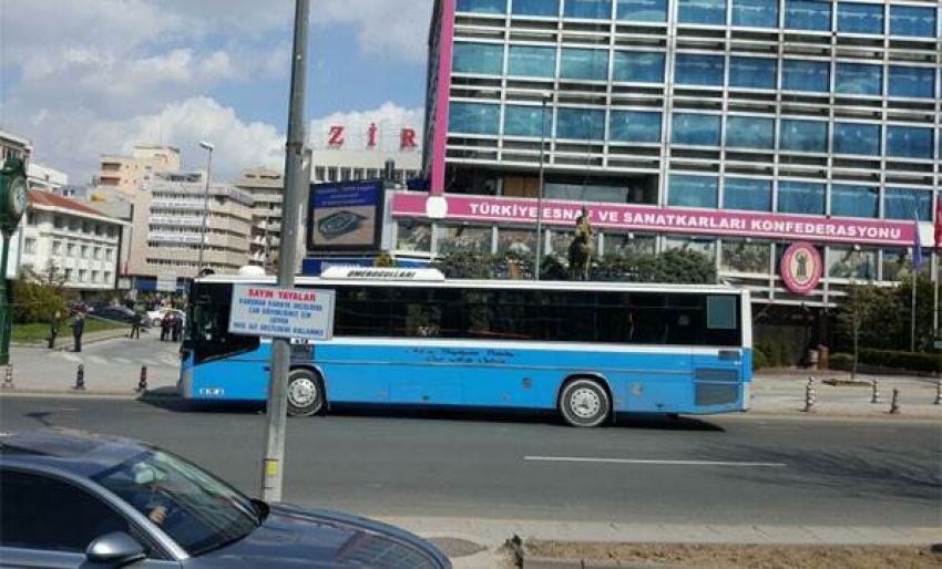 Ankara'da bombalı otobüs şüphesi