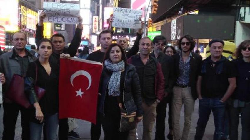 Ankara'daki terör saldırısı New York'ta protesto edildi