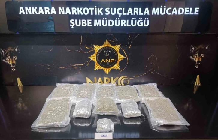 Ankara’da "Narkogüç" operasyonlarında 5 kilo uyuşturucu ele geçirildi
