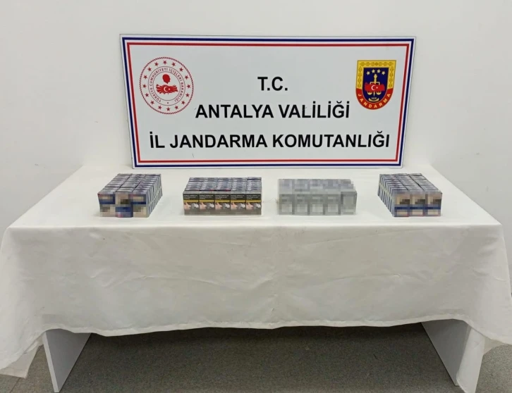 Antalya’da jandarmadan kaçak tütün mamülleri denetimi
