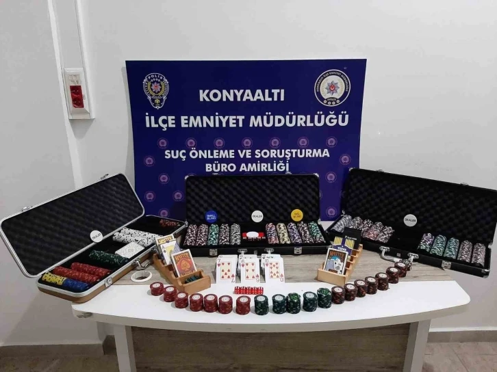 Antalya’da, kumar oynayan 14 kişiye cezai işlem uygulandı
