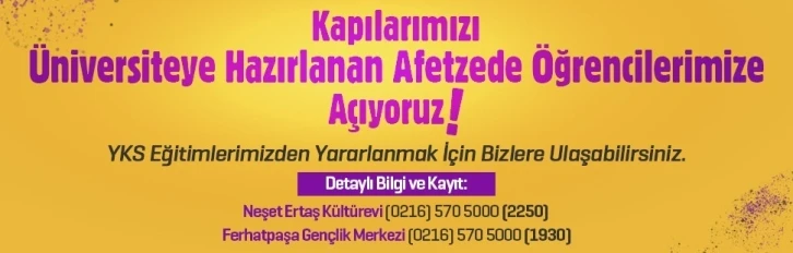 Ataşehir Belediyesi’nden depremzede öğrencilere eğitim desteği
