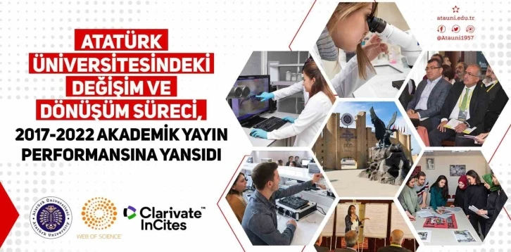 Atatürk üniversitesindeki değişim ve dönüşüm süreci akademik yayın performansına yansıdı
