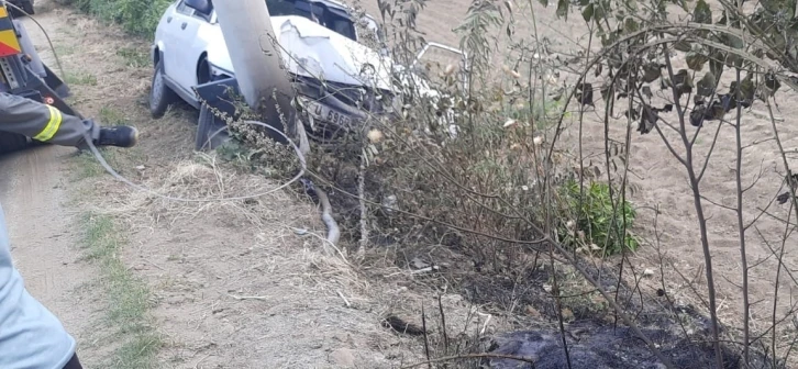 Aydın’da trafik kazası, 21 yaşındaki genç ağır yaralandı
