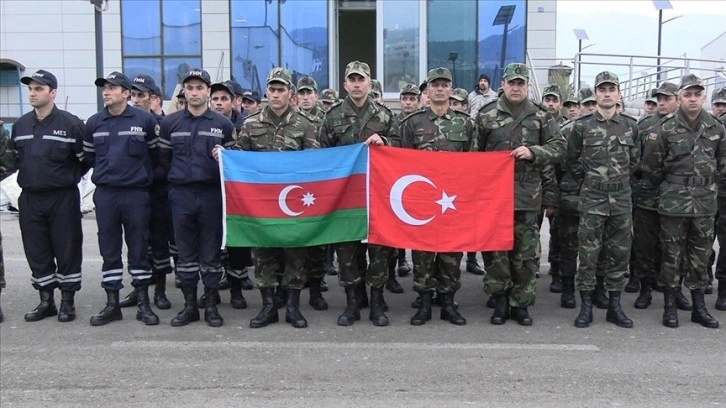 Azerbaycan arama kurtarma ekibinin son bölümü Kahramanmaraş'tan ayrıldı