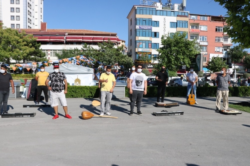 Niğde’de müzisyenler eylem yaptı