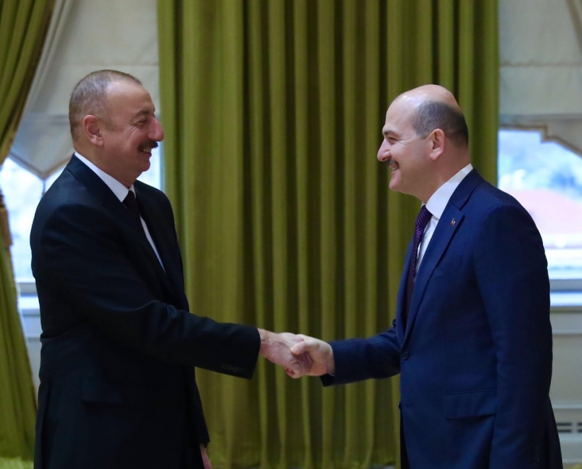 Soylu Aliyev ile bir araya geldi