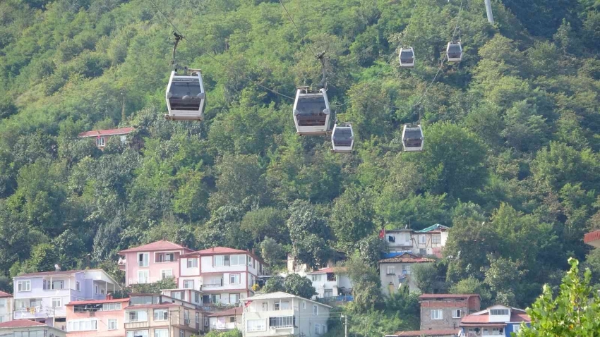 Teleferik 9 ayda 600 bine yakın yolcu taşıdı