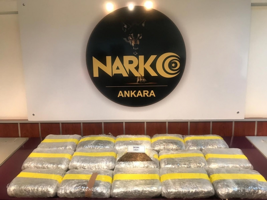 Narkotik ekipleri 16.5 kilo skunk ele geçirdi