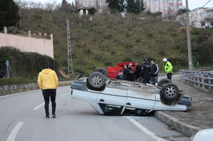 Bu araçtan burnu bile kanamadan çıktı