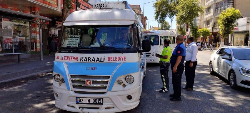 Toplu taşıma araçları denetlendi