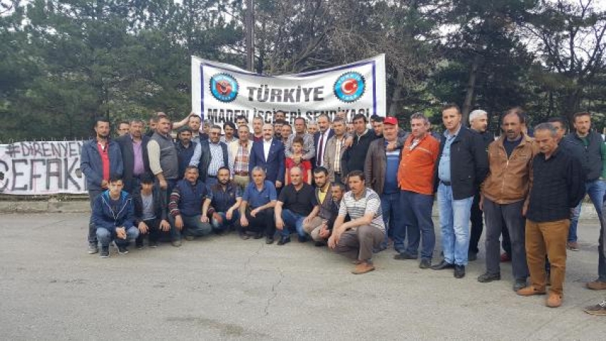 MHP'li Usta'dan grevdeki maden işçilerine destek