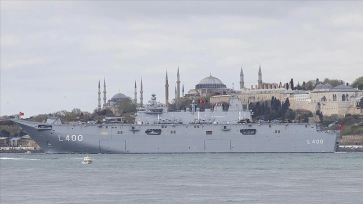 TCG ANADOLU, Sarayburnu'ndan hareket etti