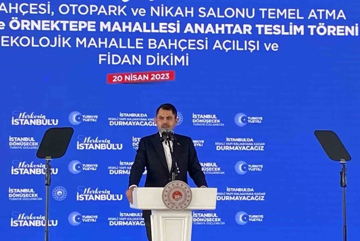 Bakan Kurum: "1.5 milyon konutluk Büyük İstanbul Dönüşümünde ilk temellerimizi yarın atıyoruz"
